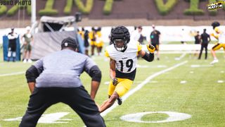 Steelers' Dynamic Speedster Calvin Austin III Can Be The Electric Returner The Team Hasn't Had In Years (Steelers News). Photo by Jordan Schofield / SteelerNation (Twitter: @JSKO_Photo)